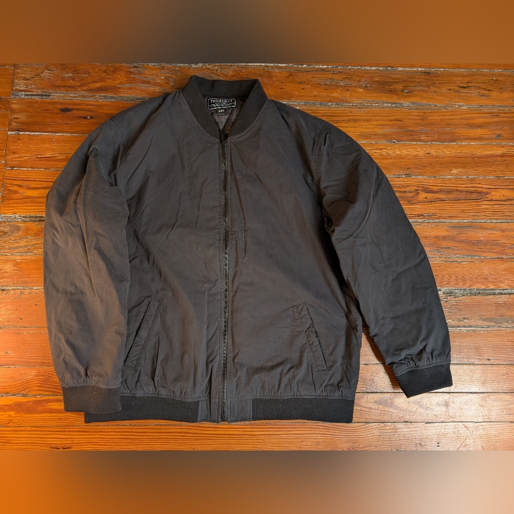 Men's Thursday Boot Company Black Bomber Jacket XXL 2XL